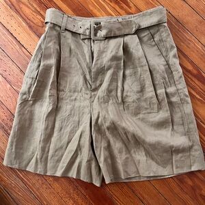 Stylish Tan Tailored Shorts